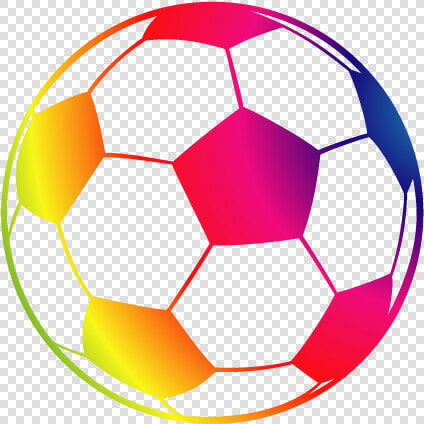 American Football Ball Clipart Picture Freeuse Library   Colorful Soccer Ball Clipart  HD Png DownloadTransparent PNG