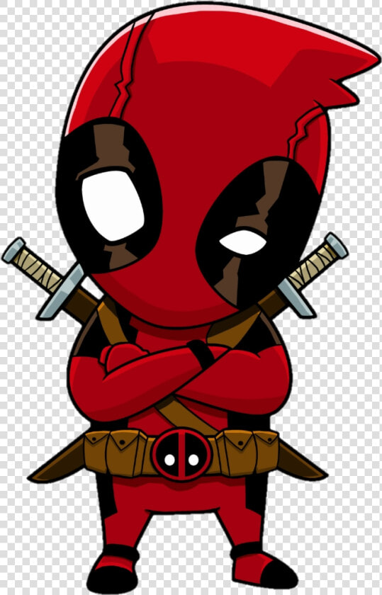 Deadpool Report Abuse Cute Cartoon Clipart Transparent   Stickers Deadpool Png  Png DownloadTransparent PNG