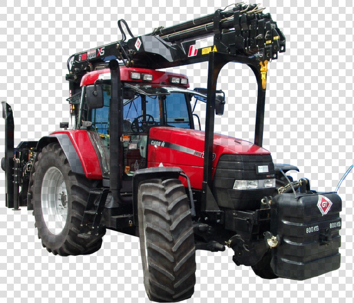 Case Traktor Mit Ladekran  HD Png DownloadTransparent PNG