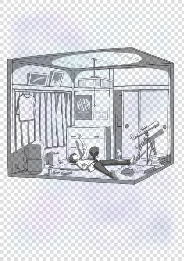 Boy In Room Looking At Sky   Lonely Stoner Seems To Free His Mind  HD Png DownloadTransparent PNG