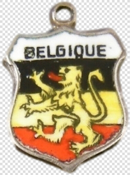 Vintage 800 Silver Enamel Belgique Belgium Travel Souvenir   Emblem  HD Png DownloadTransparent PNG