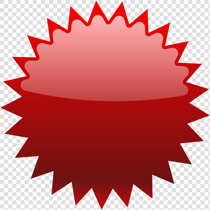 Blank Price Tag   Red Starburst Clipart  HD Png DownloadTransparent PNG