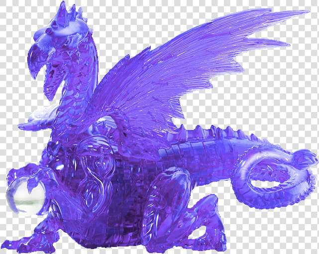 3d Crystal Puzzle Deluxe   Crystal Puzzle Purple Dragon  HD Png DownloadTransparent PNG