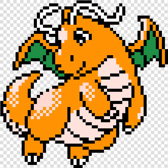 Pokemon Crystal Dragonite Sprite  HD Png DownloadTransparent PNG