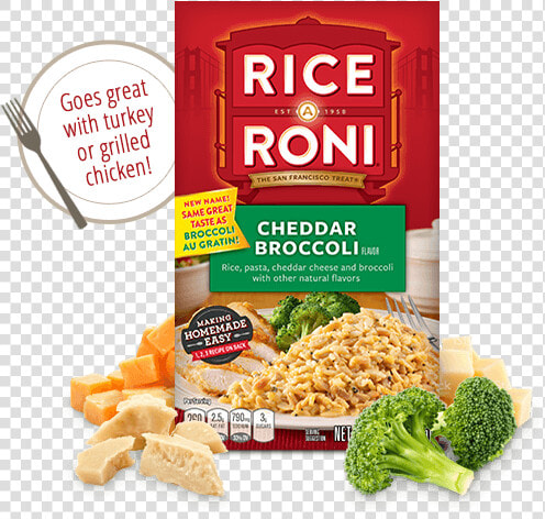 Menu Item Rice A Roni Cheddar Broccoli   Rice A Roni Stir Fried Rice  HD Png DownloadTransparent PNG