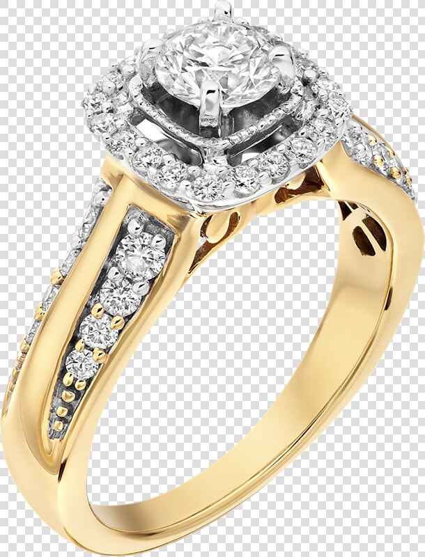 Diamond Ring Png   Square Engagement Ring Gold  Transparent PngTransparent PNG