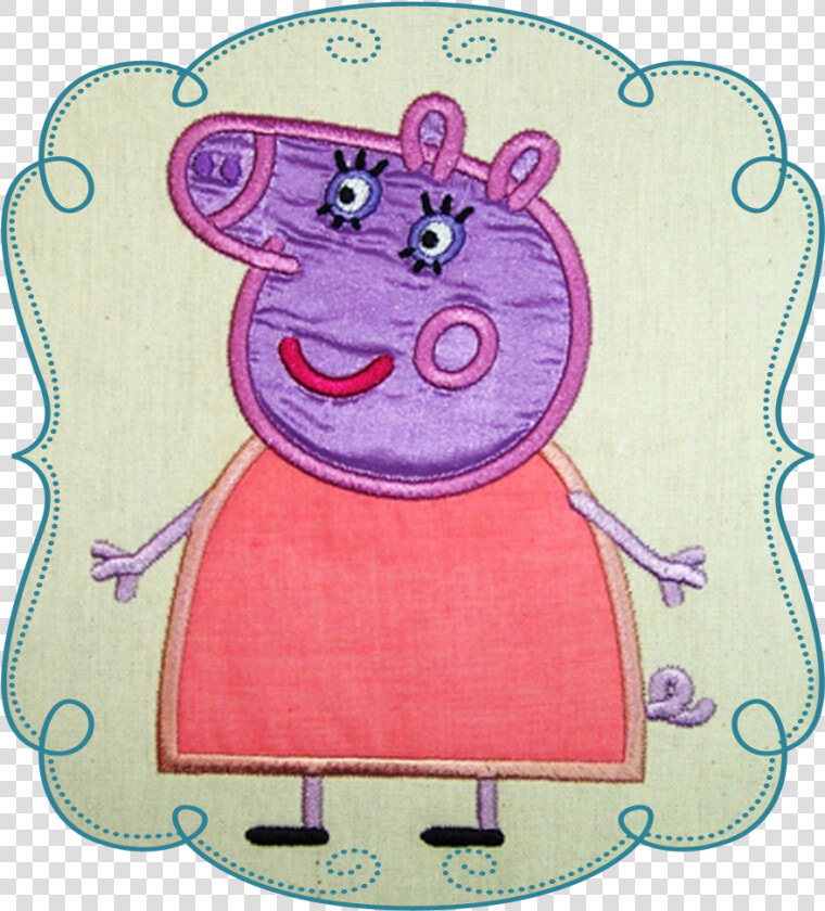 Mummy Pig   Cartoon Hand Embroidery Designs  HD Png DownloadTransparent PNG