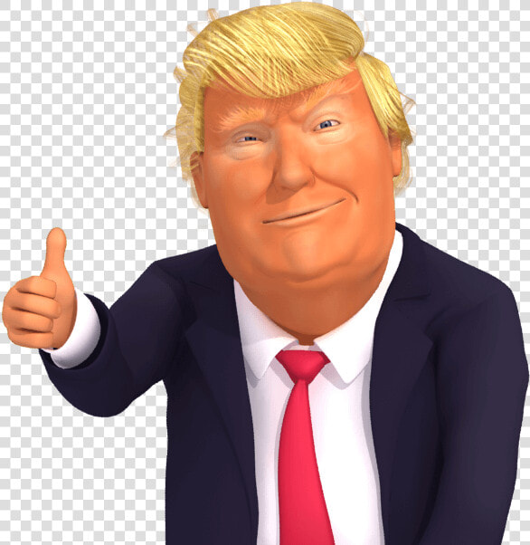 Transparent Like Thumb Png   Donald Trump Smile Thumbs Up  Png DownloadTransparent PNG