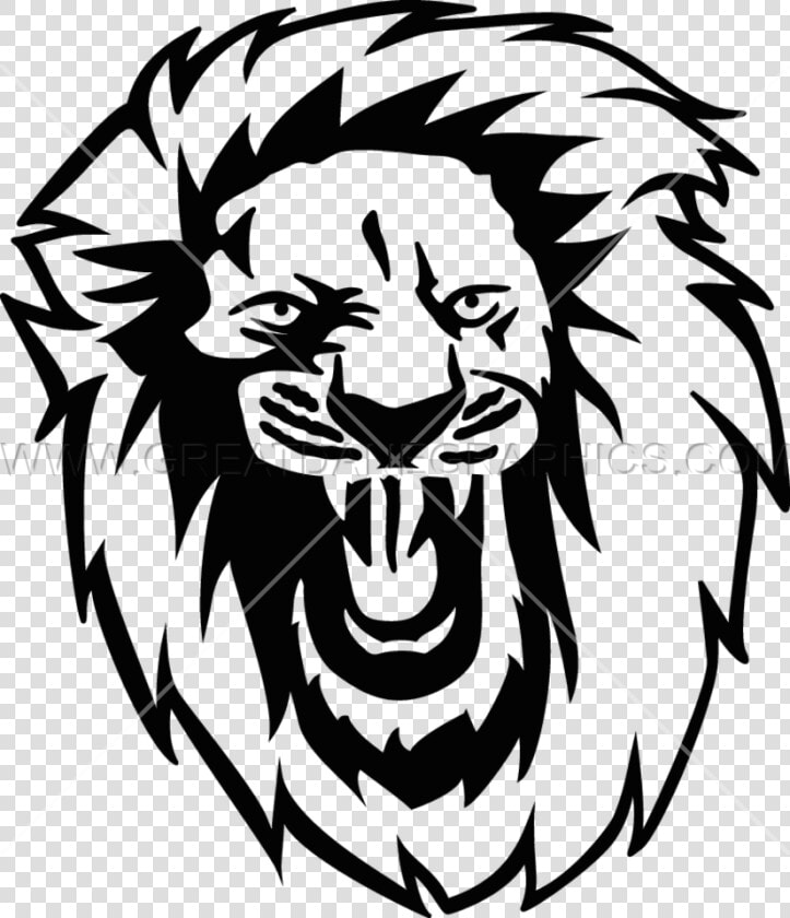 Transparent Lion Clipart Black And White   Drawn Lion Roaring Transparent  HD Png DownloadTransparent PNG