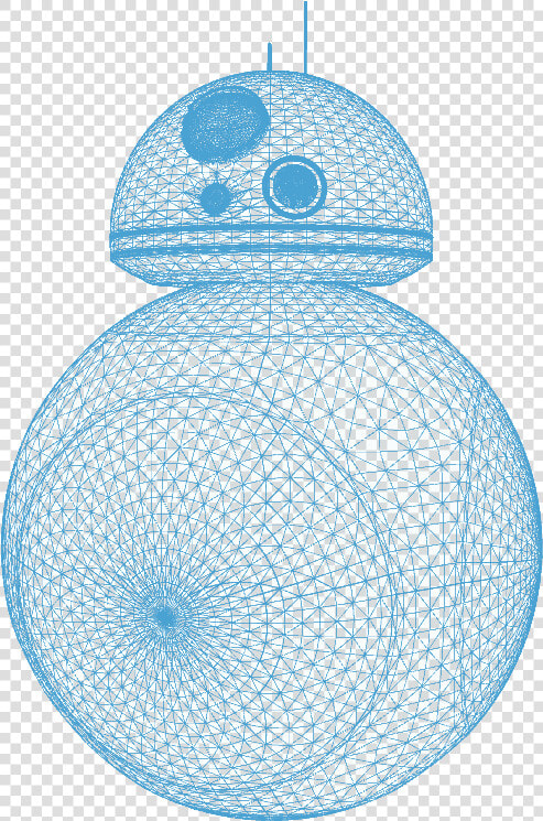 Bb8 Wireframe   Wireframe Personajes  HD Png DownloadTransparent PNG