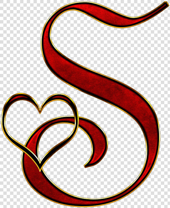 Alphabet Letter Initial Heart Background S   Letter S Png  Transparent PngTransparent PNG