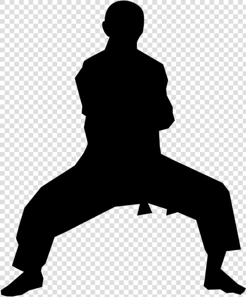 Karate Clip Art Martial Arts Vector Graphics Silhouette   Silhouette Martial Art  HD Png DownloadTransparent PNG