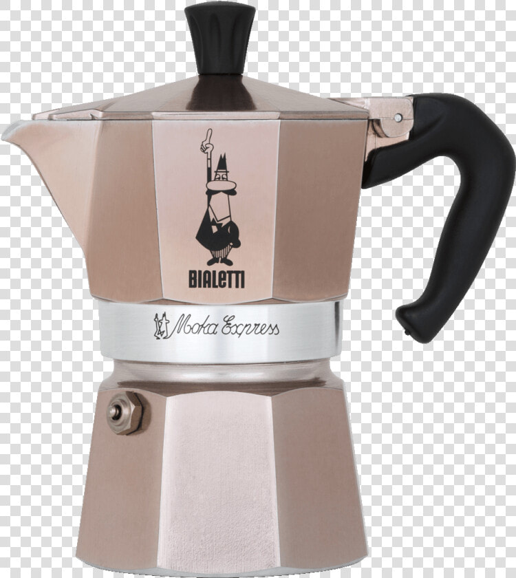 Bialetti Moka Express 3 Cups Gold  HD Png DownloadTransparent PNG