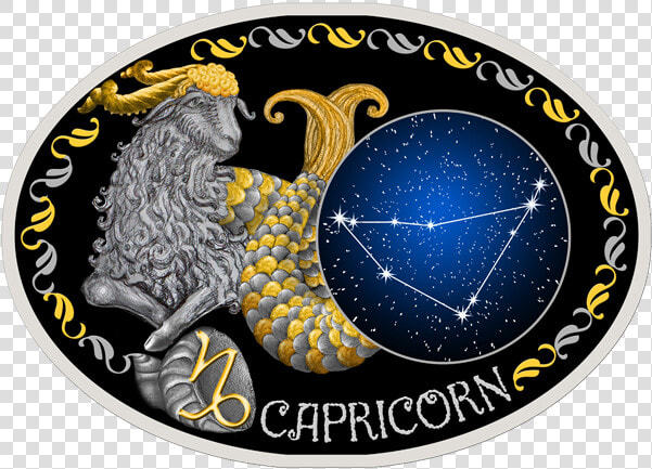 Macedonia 2014 10 Denars Capricorn Signs Of The Zodiac   Circle  HD Png DownloadTransparent PNG