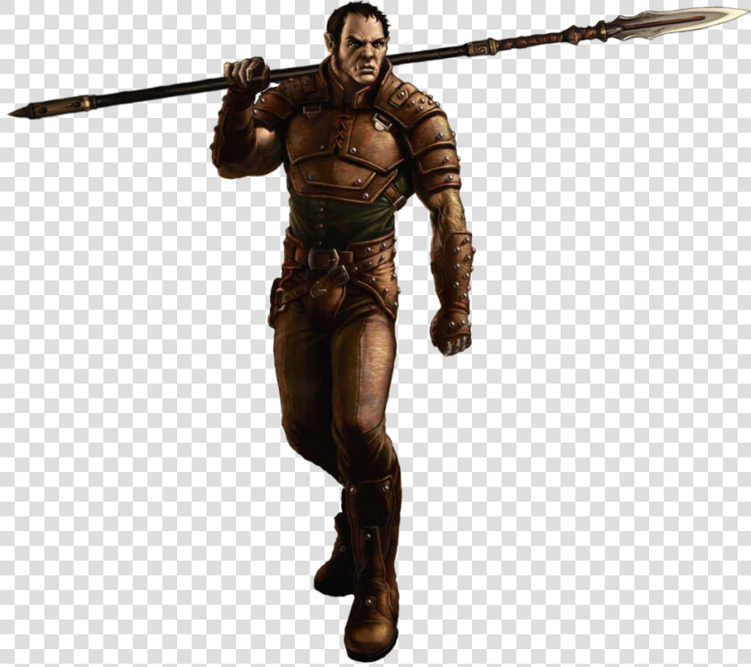 Half Orc Fighter Dnd   Png Download   Half Orc Fighter Male  Transparent PngTransparent PNG