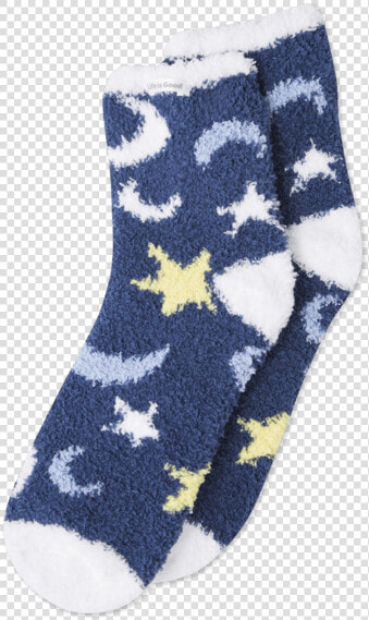 Starry Moon Sky Snuggle Crew Socks   Sock  HD Png DownloadTransparent PNG