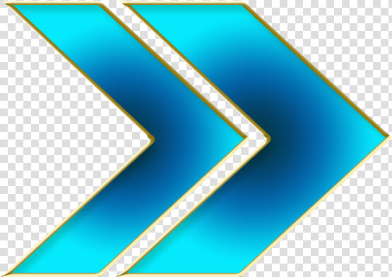 Double Arrow Cyan Right   Double Arrow Right Logo  HD Png DownloadTransparent PNG