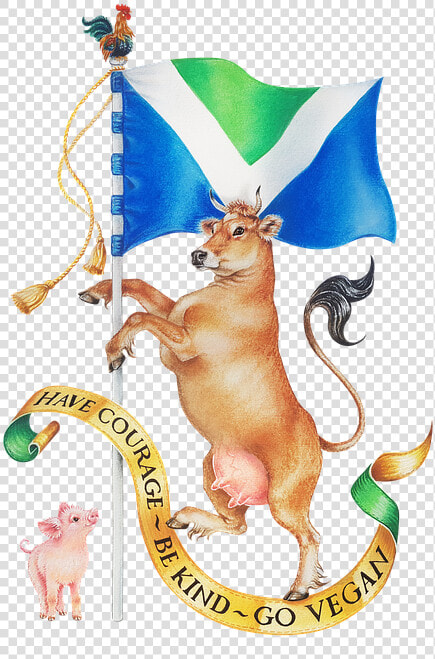 Vegan  Flag  Piglet  International  Plant  Roster   Have Courage Be Kind Go Vegan  HD Png DownloadTransparent PNG