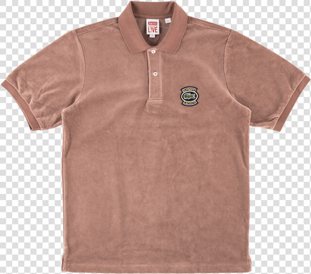 Supreme Lacoste Velour Polo   Png Download   Polo Shirt  Transparent PngTransparent PNG