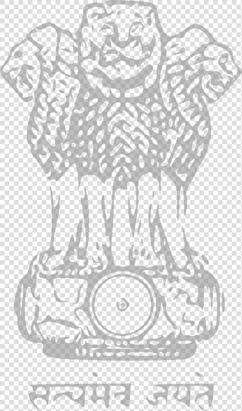 Indian Emblem Clip Arts   Outline Of National Emblem  HD Png DownloadTransparent PNG