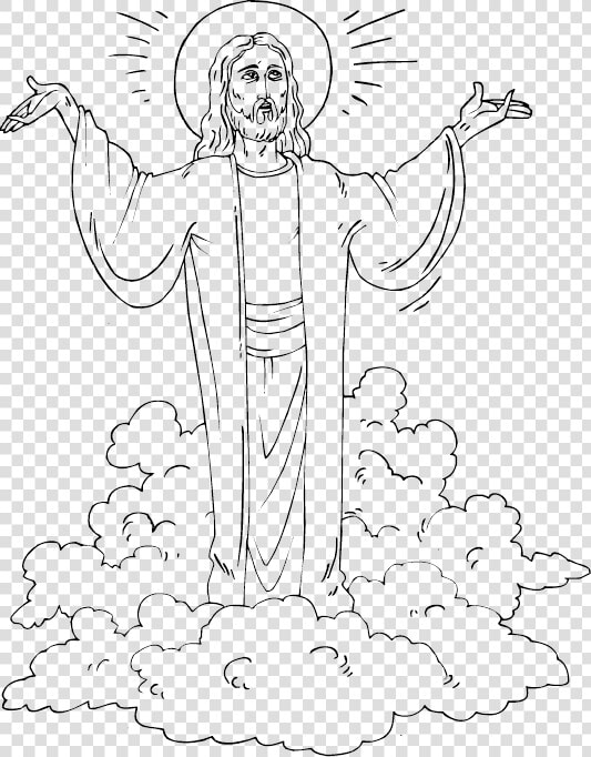 He Is Risen Black And White Png   Christ Is Risen Drawings  Transparent PngTransparent PNG