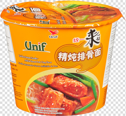 Picture Of Unif D Pork Chop Tub Noodle Arificial Stewed   来 一 桶 精 炖 排骨 面  HD Png DownloadTransparent PNG