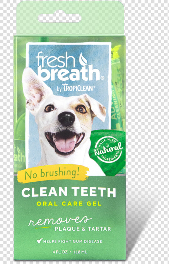 How To Use Fresh Breath By Tropiclean Oral Care Gel   Dog Toothpaste  HD Png DownloadTransparent PNG