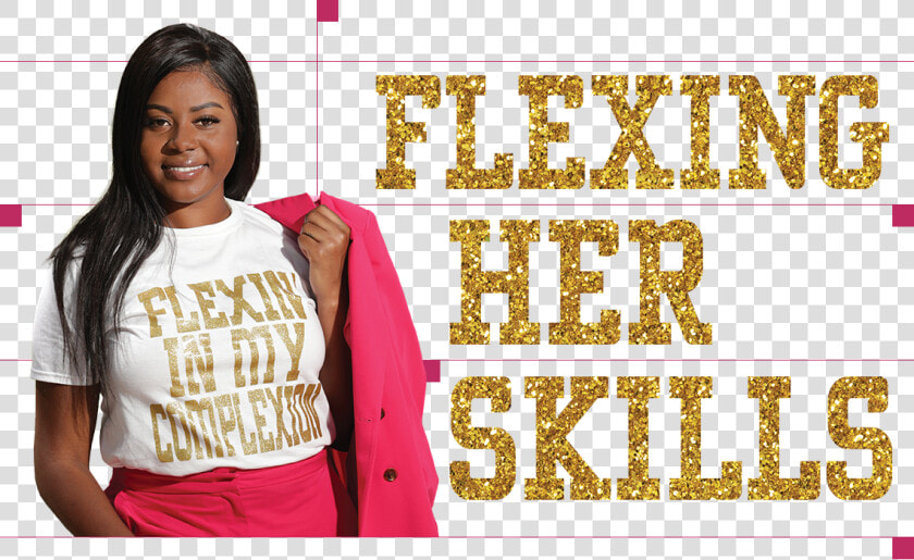 Flexing Her Skills   Girl  HD Png DownloadTransparent PNG