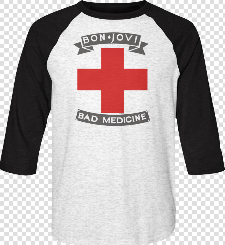 Bad Medicine Bon Jovi Raglan Baseball Shirt   Bon Jovi Bad Medicine T Shirt  HD Png DownloadTransparent PNG