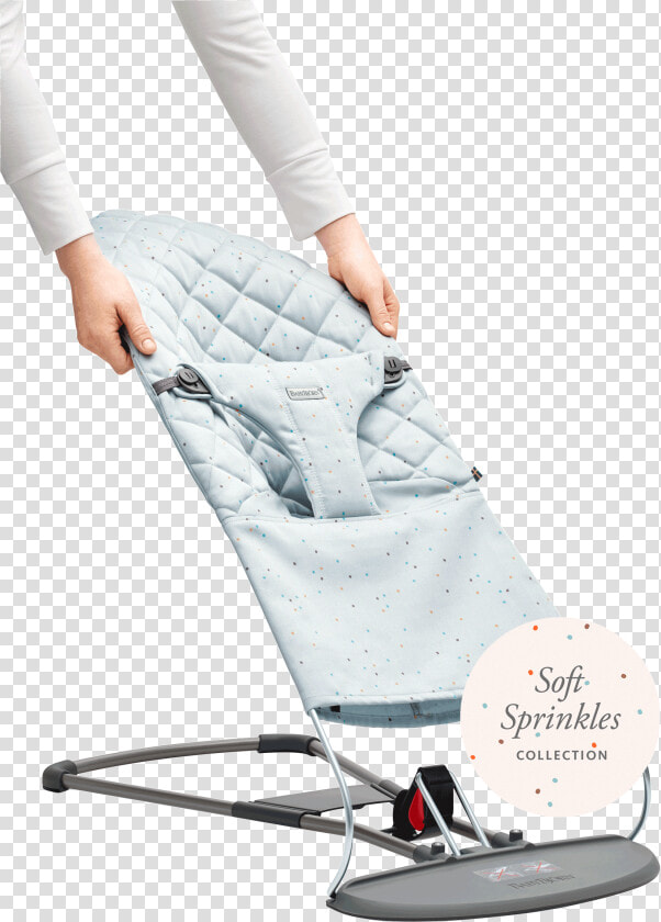 Extra Fabric Seat For Baby Bouncer Blue Sprinkles    Housse Babybjorn  HD Png DownloadTransparent PNG