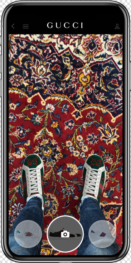 Gucci Ace Sneaker Try On App Result 1  HD Png DownloadTransparent PNG