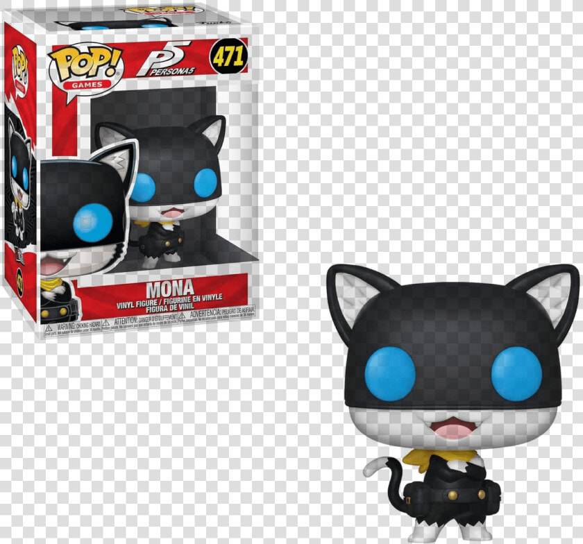 Mona Pop Vinyl Figure   Persona 5 Morgana Funko Pop  HD Png DownloadTransparent PNG