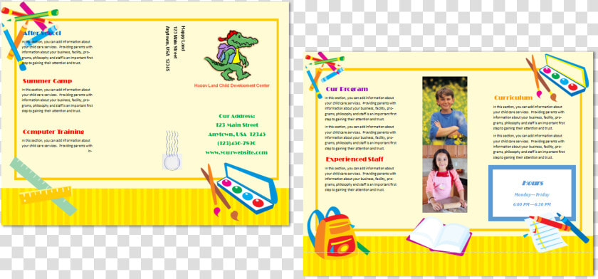 Clip Art Daycare Flyers   Blank Border Design For Kids Certificate  HD Png DownloadTransparent PNG