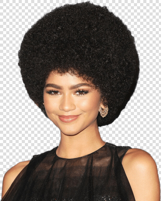 Zendaya Afro Hairstyle   Afro Zendaya Natural Hair  HD Png DownloadTransparent PNG