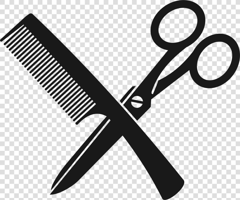 Scissors And Comb Png Picture Freeuse   Comb And Scissors Logo  Transparent PngTransparent PNG