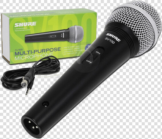 Shure Sv100 Vocal Microphone  HD Png DownloadTransparent PNG