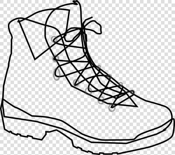 Hiker Cliparts Transparent   Boots Outline  HD Png DownloadTransparent PNG