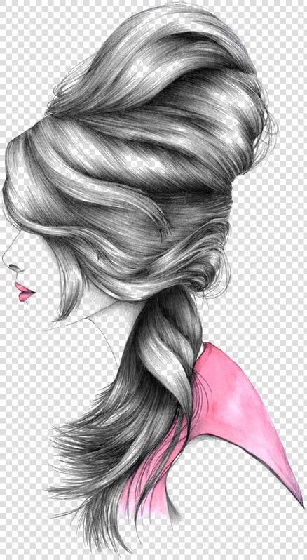 Drawing Hairstyle Fashion Illustration Illustration   Unsaid Words 4 Instagram  HD Png DownloadTransparent PNG