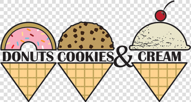 Dcc Banner Cherryheader   Ice Cream Donut Cookie  HD Png DownloadTransparent PNG