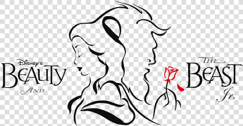 Belle Beauty And The Beast Ariel Silhouette   Beauty And The Beast Drawing  HD Png DownloadTransparent PNG