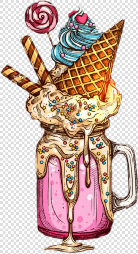 Transparent Malteada Png   Crazy Milkshake Drawing  Png DownloadTransparent PNG