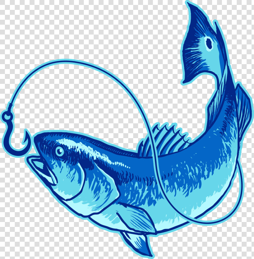 Fish Hooked On Tail Charters  Llc Red Drum Clip Art   Fishing Club  HD Png DownloadTransparent PNG