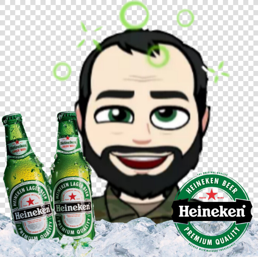  bitmoji  snapchat  snap  bitmojisnap  heineken  cerveja   Beer Bottle  HD Png DownloadTransparent PNG