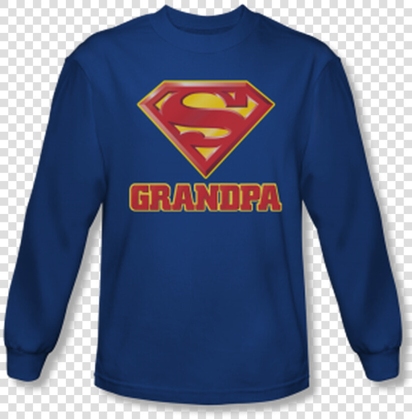 Superman Super Grandpa Adult Long Sleeve Shirt   Youth  Superman   Super Kid  HD Png DownloadTransparent PNG