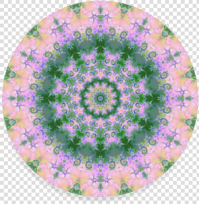 Rose Pink Green Explosion Of Flowers Mandala Round   Circle  HD Png DownloadTransparent PNG