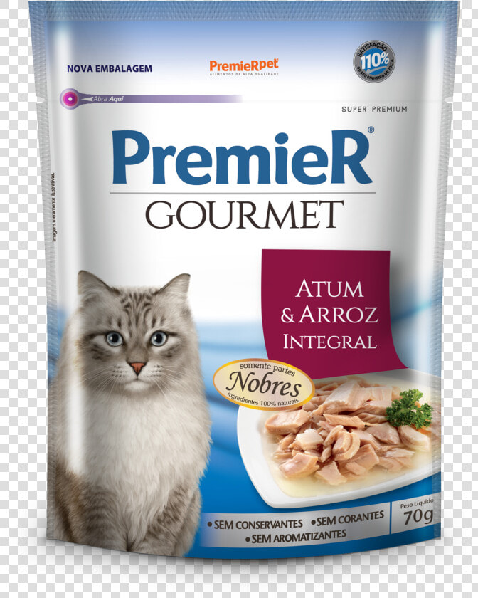 Premier Gourmet Gatos Sabor Atum E Arroz Integral  HD Png DownloadTransparent PNG