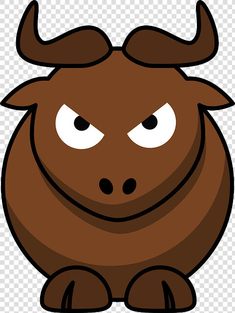    Gnu  Angry  Animal  Cute  Funny  Mammal  Bull  HD Png DownloadTransparent PNG