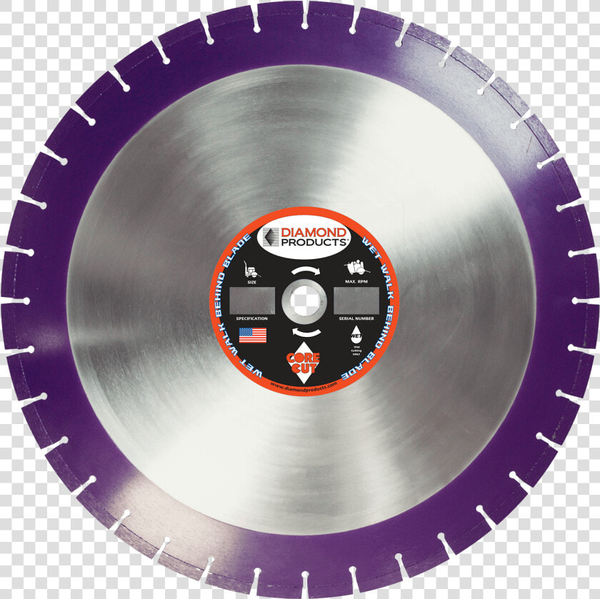 Imperial Purple Cured Concrete Diamond Blade   Diamond Blade  HD Png DownloadTransparent PNG