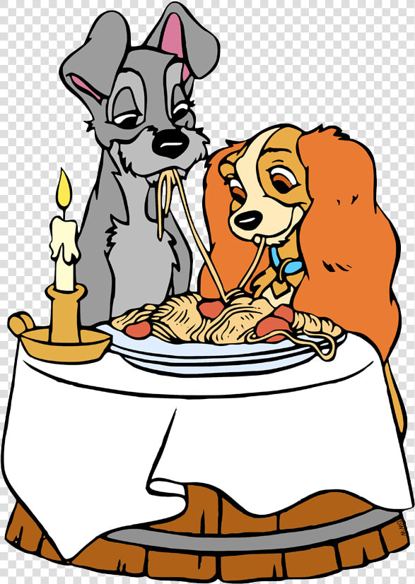 Spaghetti Lady And The Tramp Clip Art  HD Png DownloadTransparent PNG