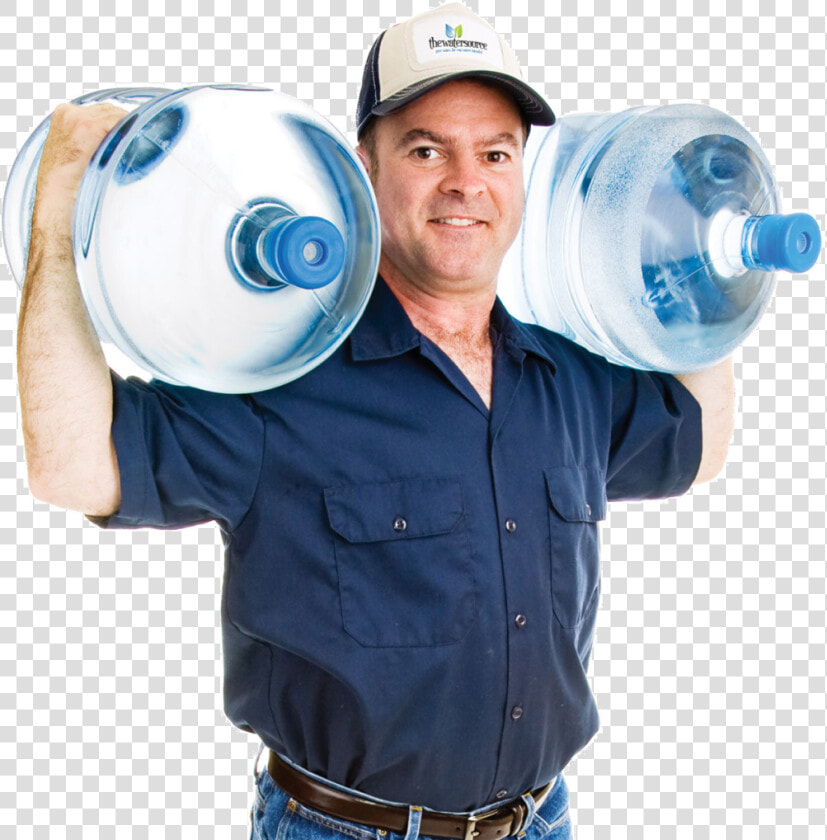 Delivery Man Png   Png Download   Guy Carrying Water Jugs  Transparent PngTransparent PNG